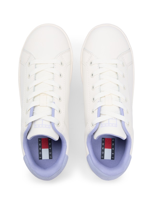 Tommy Jeans Plateausneaker »TJW FLATFORM ESS MU« , Freizeitschuh, Halbschuh, Schnürschuh mit Kontrastbesatz