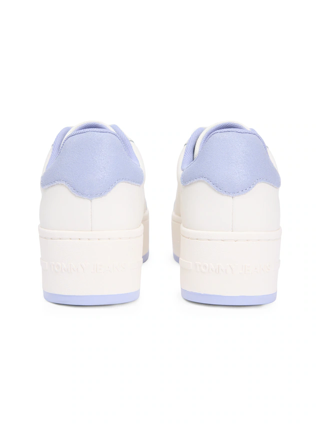 Tommy Jeans Plateausneaker »TJW FLATFORM ESS MU« , Freizeitschuh, Halbschuh, Schnürschuh mit Kontrastbesatz