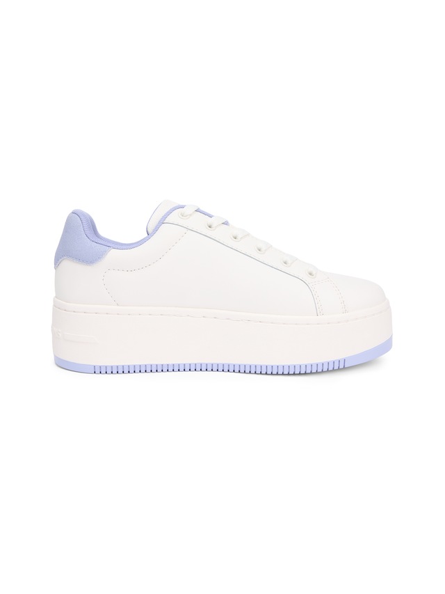 Tommy Jeans Plateausneaker »TJW FLATFORM ESS MU« , Freizeitschuh, Halbschuh, Schnürschuh mit Kontrastbesatz