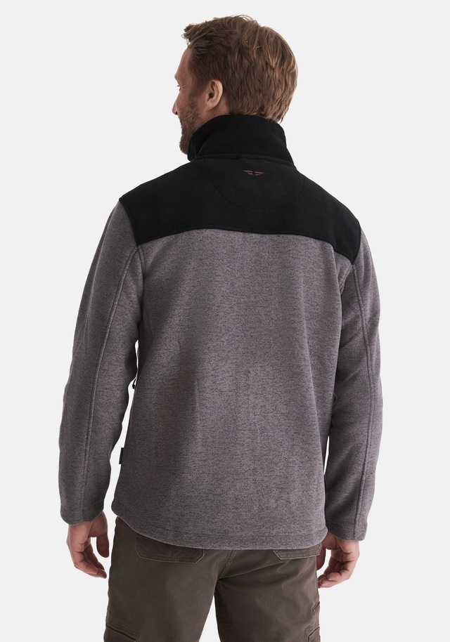 HERO by John Medoox Fleecejacke »JOEL Heavy Strick-Fleecejacke« Sherpa fleece Straight Fit Casual Sherpa für Herren