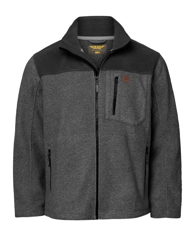 HERO by John Medoox Fleecejacke »JOEL Heavy Strick-Fleecejacke« Sherpa fleece Straight Fit Casual Sherpa für Herren