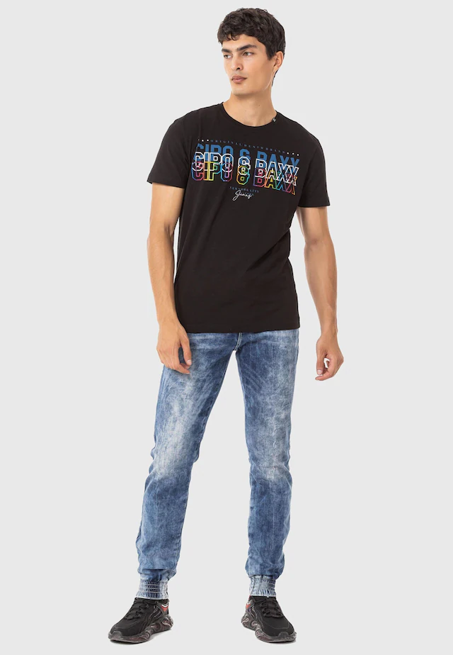 Cipo & Baxx 5-Pocket-Jeans »Hose« im Used-Look