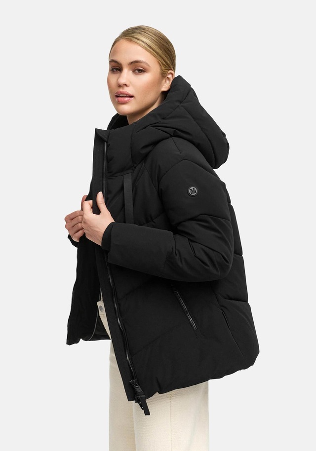 Marikoo Winterjacke »Kwamee« Schräg gesteppte Winterjacke mit fester Kapuze
