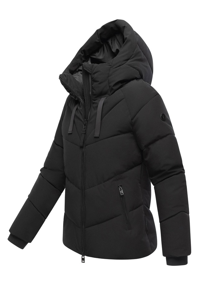 Marikoo Winterjacke »Kwamee« Schräg gesteppte Winterjacke mit fester Kapuze