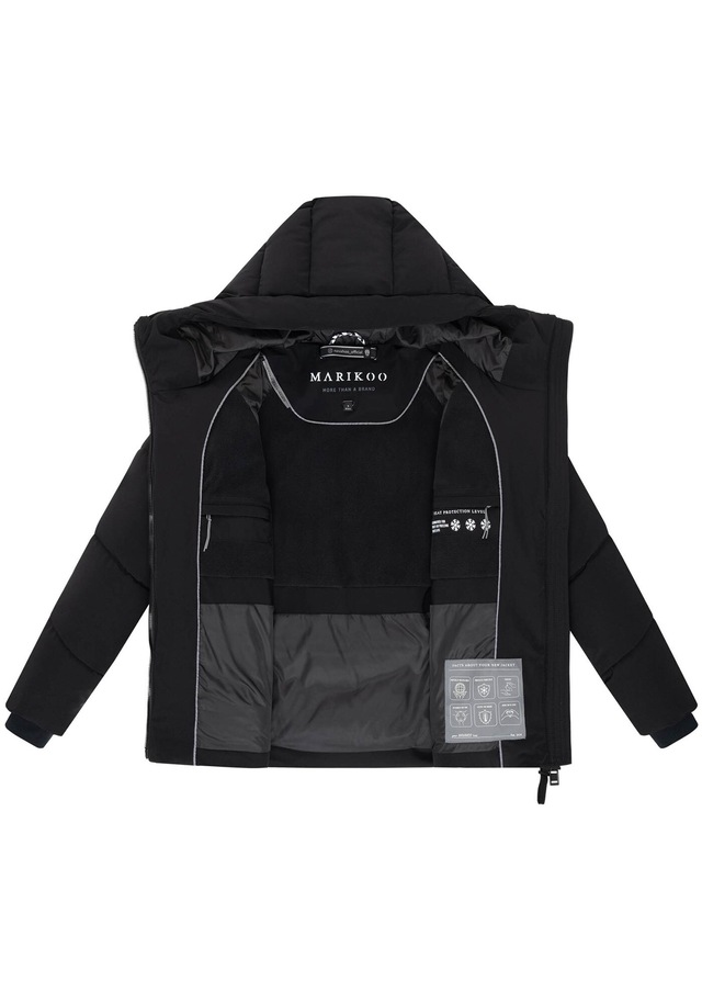 Marikoo Winterjacke »Kwamee« Schräg gesteppte Winterjacke mit fester Kapuze