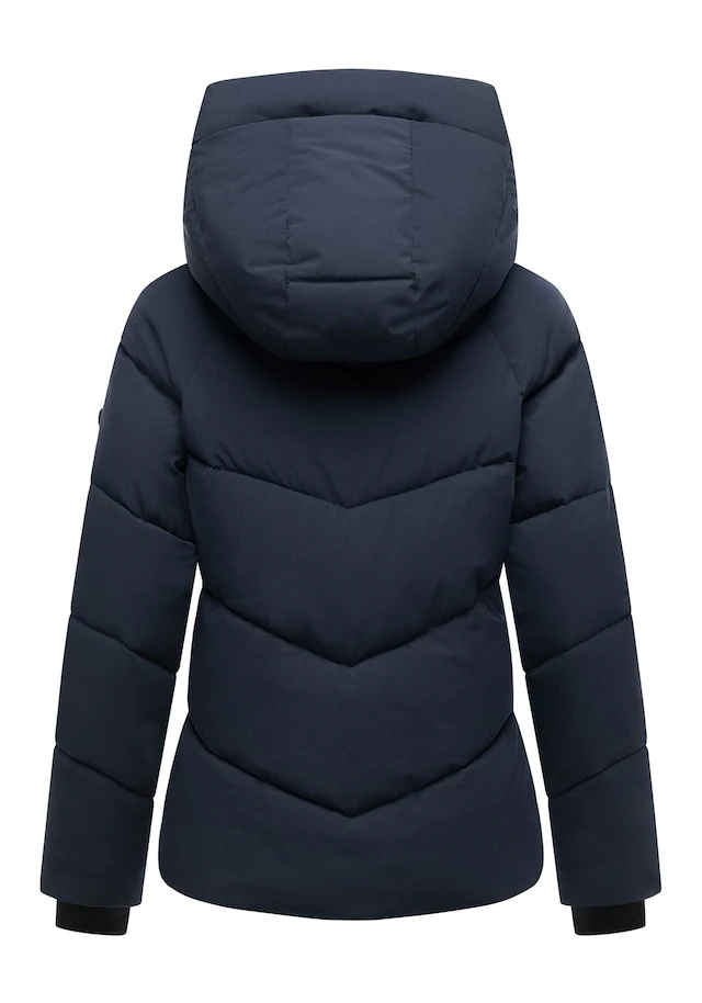 Marikoo Winterjacke »Kwamee« Schräg gesteppte Winterjacke mit fester Kapuze