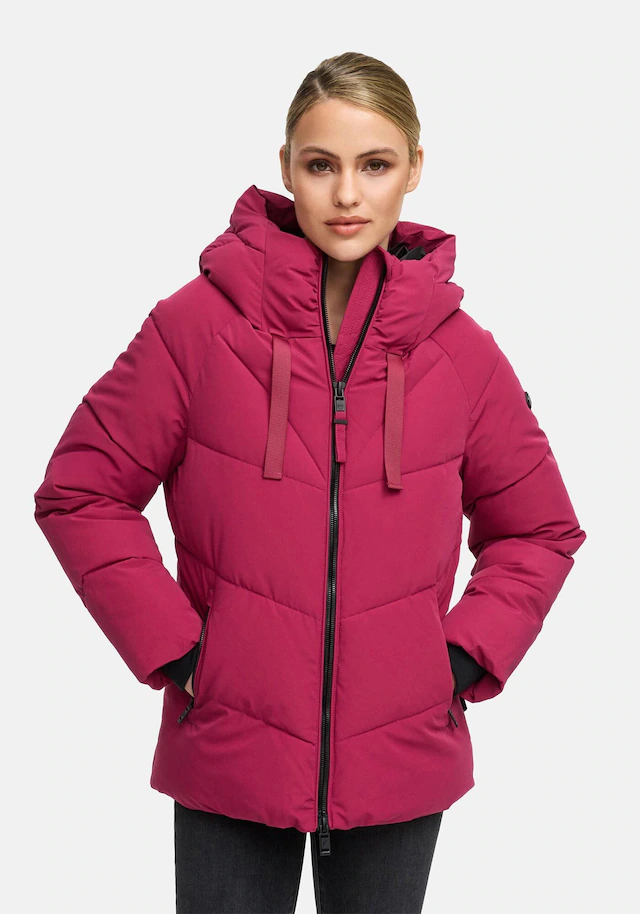 Marikoo Winterjacke »Kwamee« Schräg gesteppte Winterjacke mit fester Kapuze