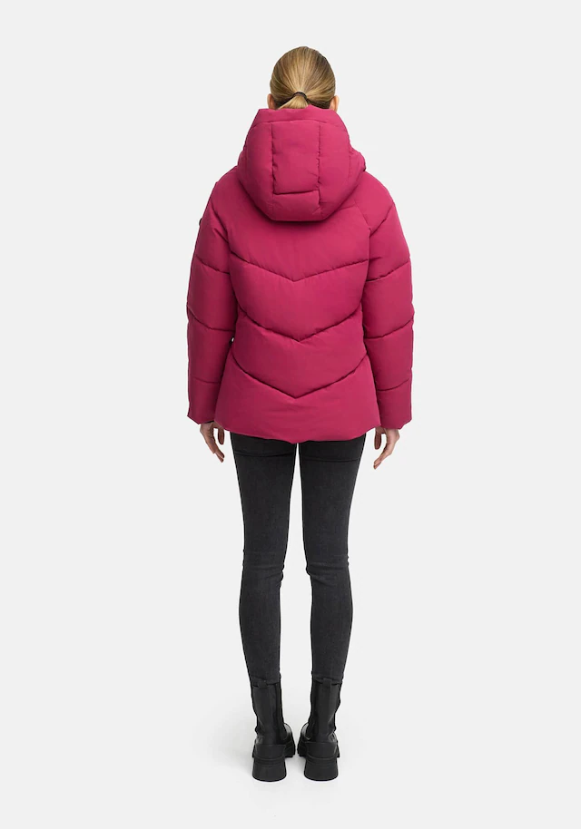 Marikoo Winterjacke »Kwamee« Schräg gesteppte Winterjacke mit fester Kapuze