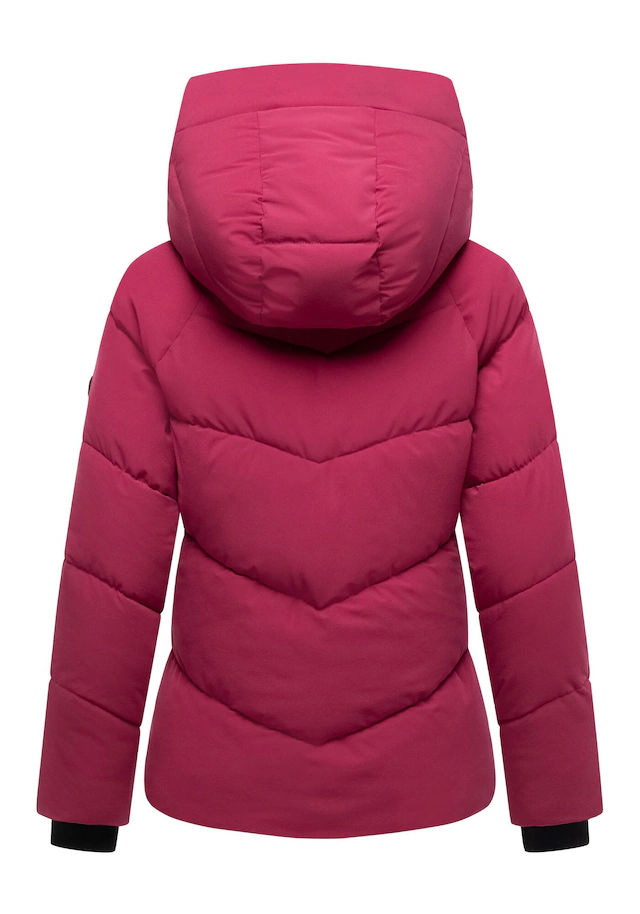 Marikoo Winterjacke »Kwamee« Schräg gesteppte Winterjacke mit fester Kapuze