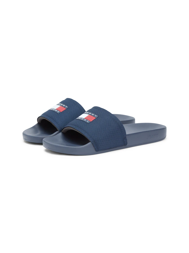 Tommy Jeans Pantolette »TJM POOL SLIDE« , Sommerschuh, Badeschuh, Hausschuh mit Logoschriftzug
