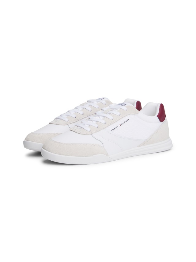 Tommy Hilfiger Sneaker »LOPRO CUP MIX« , Freizeitschuh, Halbschuh, Schnürschuh, Kontrastbesatz an der Ferse