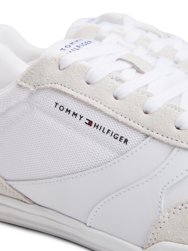 Tommy Hilfiger Sneaker »LOPRO CUP MIX« , Freizeitschuh, Halbschuh, Schnürschuh, Kontrastbesatz an der Ferse