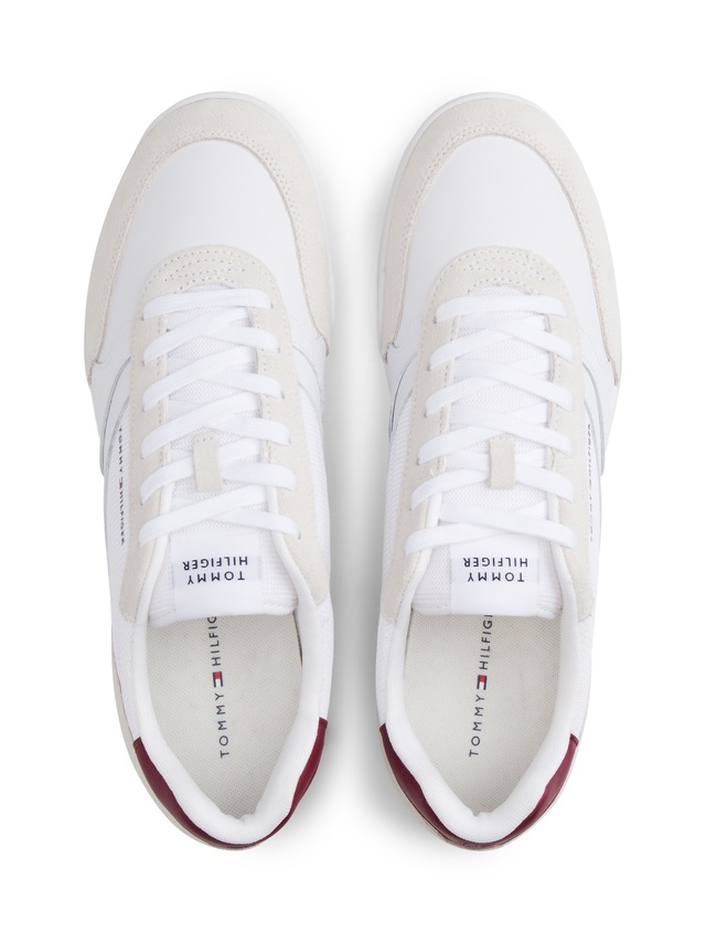 Tommy Hilfiger Sneaker »LOPRO CUP MIX« , Freizeitschuh, Halbschuh, Schnürschuh, Kontrastbesatz an der Ferse