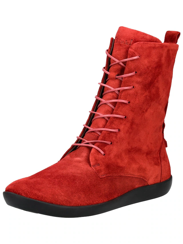 Think! Schnürstiefelette »Think! Stiefelette Veloursleder«