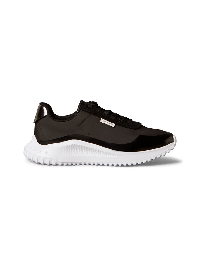 Calvin Klein Jeans Sneaker »EVA RUNNER LACE UP MAT MIX« Halbschuh, Freizeitschuh, Schnürschuh mit leichter Profilsohle