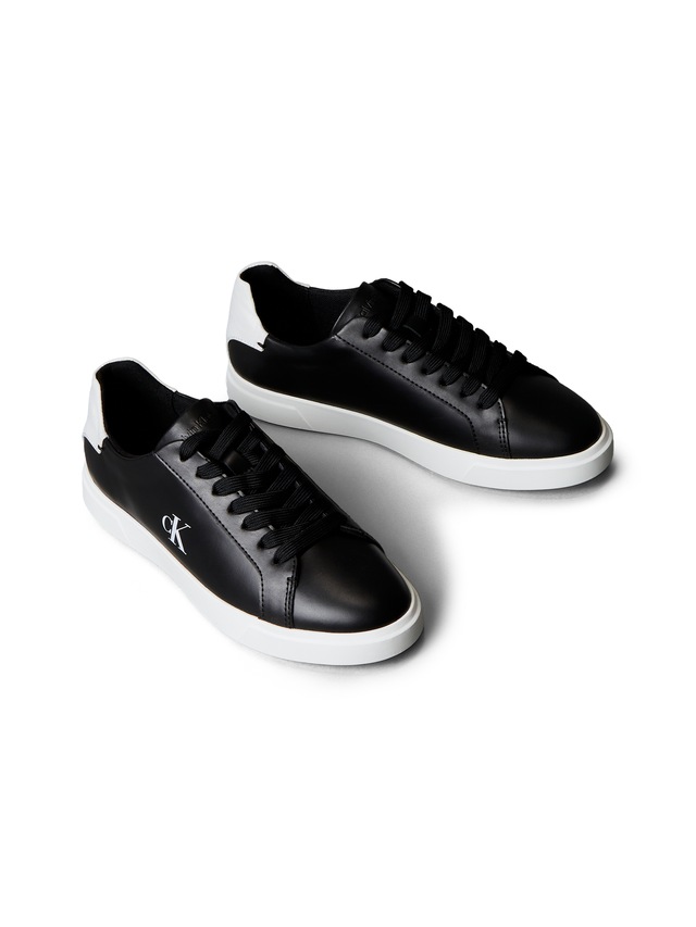 Calvin Klein Sneaker »LOW PRO CUP LACEUP LTH MOIRE« Halbschuh, Schnürschuh, Freizeitschuh mit heller Laufsohle