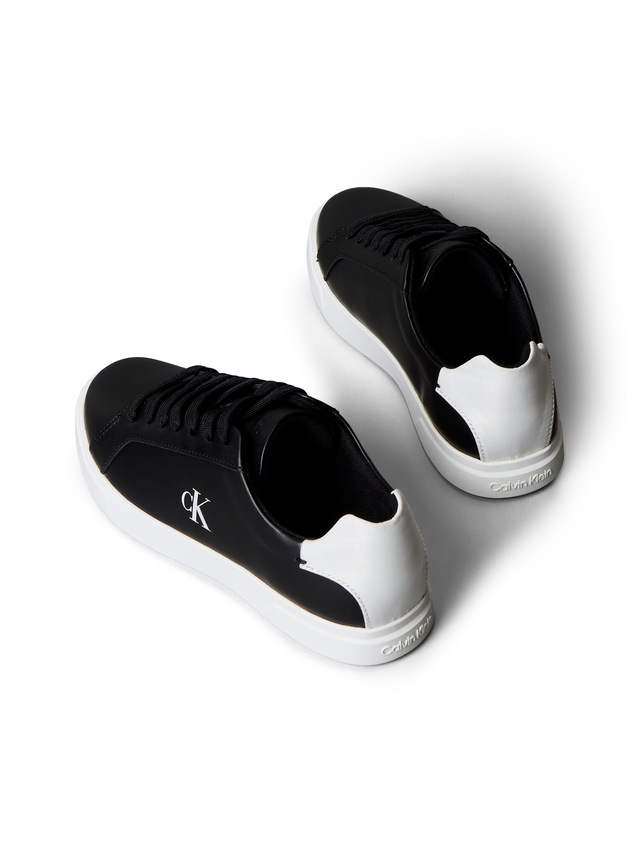 Calvin Klein Sneaker »LOW PRO CUP LACEUP LTH MOIRE« Halbschuh, Schnürschuh, Freizeitschuh mit heller Laufsohle
