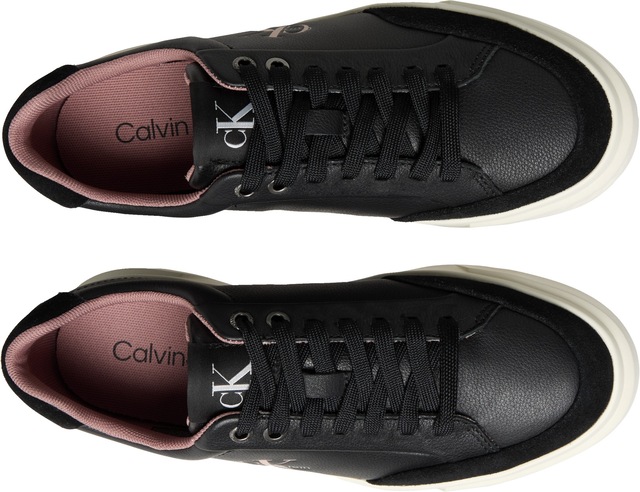 Calvin Klein Jeans Sneaker »BASKET CUPSOLE LACEUP LTH MIX« Basket-Sneaker, Halbschuh, Schnürschuh mit Plateausohle