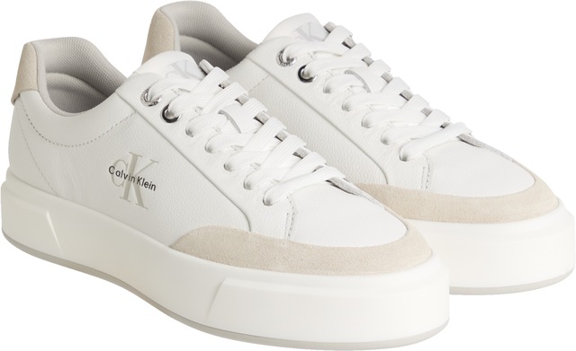 Calvin Klein Jeans Sneaker »BASKET CUPSOLE LACEUP LTH MIX« Basket-Sneaker, Halbschuh, Schnürschuh mit Plateausohle