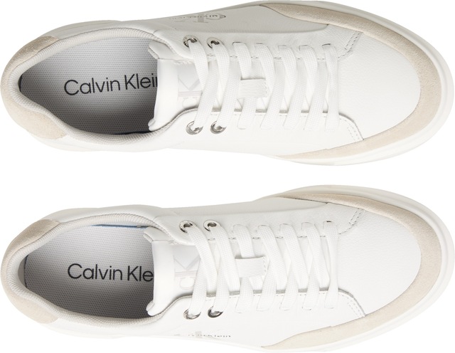 Calvin Klein Jeans Sneaker »BASKET CUPSOLE LACEUP LTH MIX« Basket-Sneaker, Halbschuh, Schnürschuh mit Plateausohle