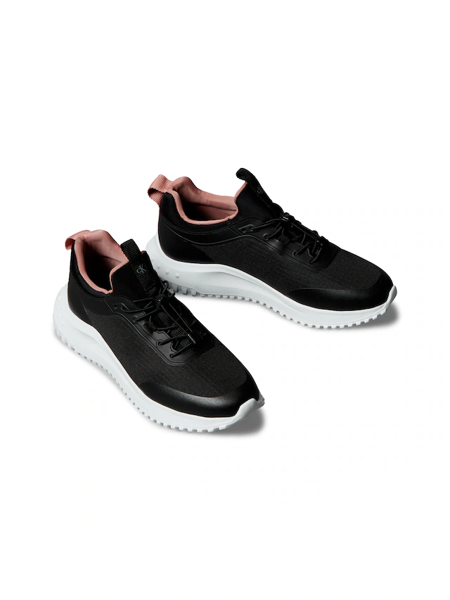 Calvin Klein Jeans Slip-On Sneaker »EVA RUNNER LACEUP SOCK MAT MIX« Schlupfschuh, Halbschuh, Feizeitsneaker mit Anziehlasche