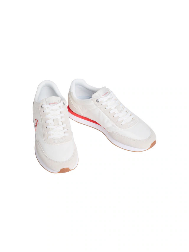Calvin Klein Jeans Sneaker »RETRO RUNNER ESS MIX MAT« Freizeitschuh, Halbschuh, Schnürschuh mit Logo-Emblem