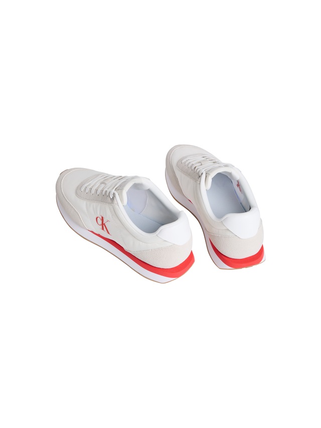 Calvin Klein Jeans Sneaker »RETRO RUNNER ESS MIX MAT« Freizeitschuh, Halbschuh, Schnürschuh mit Logo-Emblem