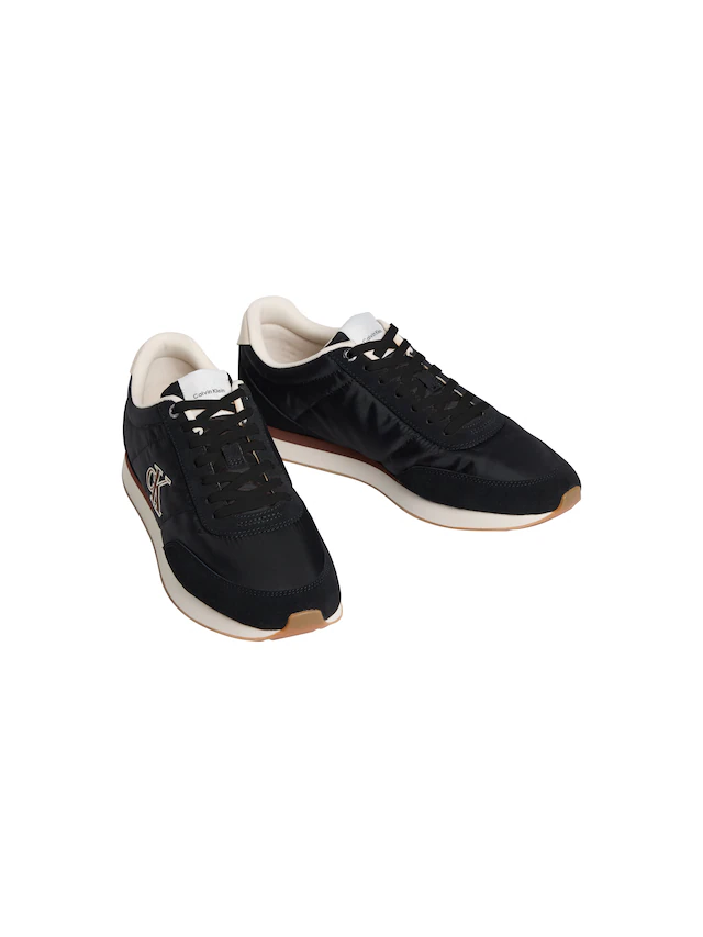 Calvin Klein Jeans Sneaker »RETRO RUNNER ESS MIX MAT« Freizeitschuh, Halbschuh, Schnürschuh mit Logo-Emblem