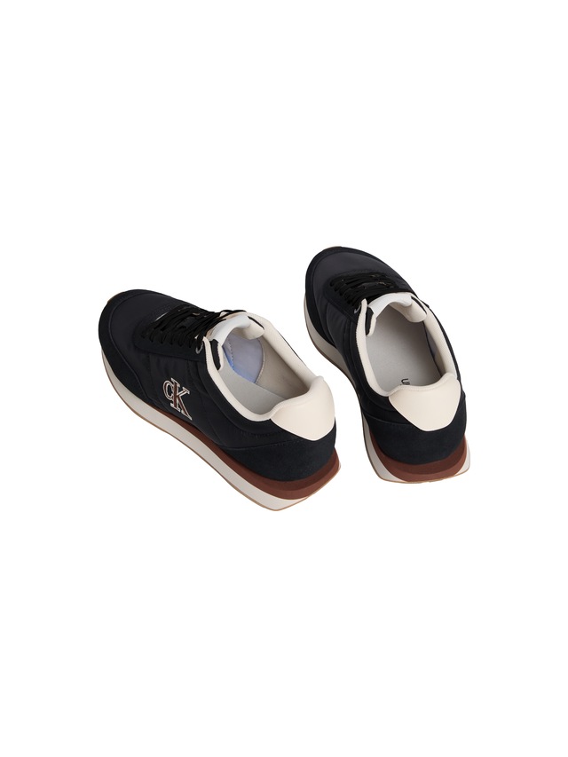 Calvin Klein Jeans Sneaker »RETRO RUNNER ESS MIX MAT« Freizeitschuh, Halbschuh, Schnürschuh mit Logo-Emblem