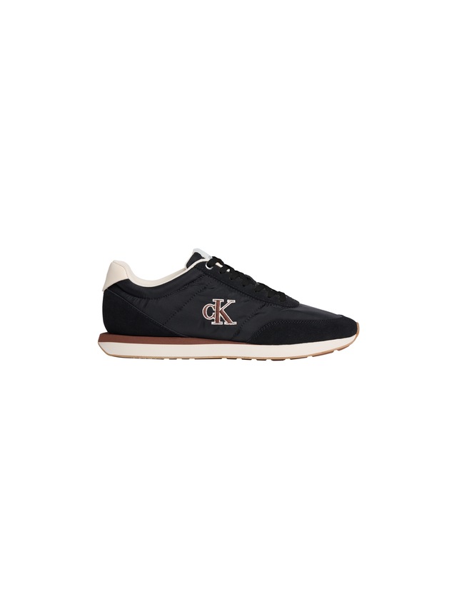 Calvin Klein Jeans Sneaker »RETRO RUNNER ESS MIX MAT« Freizeitschuh, Halbschuh, Schnürschuh mit Logo-Emblem
