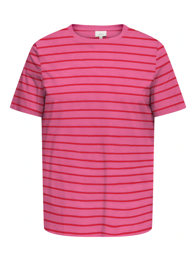 ONLY CARMAKOMA Rundhalsshirt »CARBLOOM LIFE S/S TOP JRS«