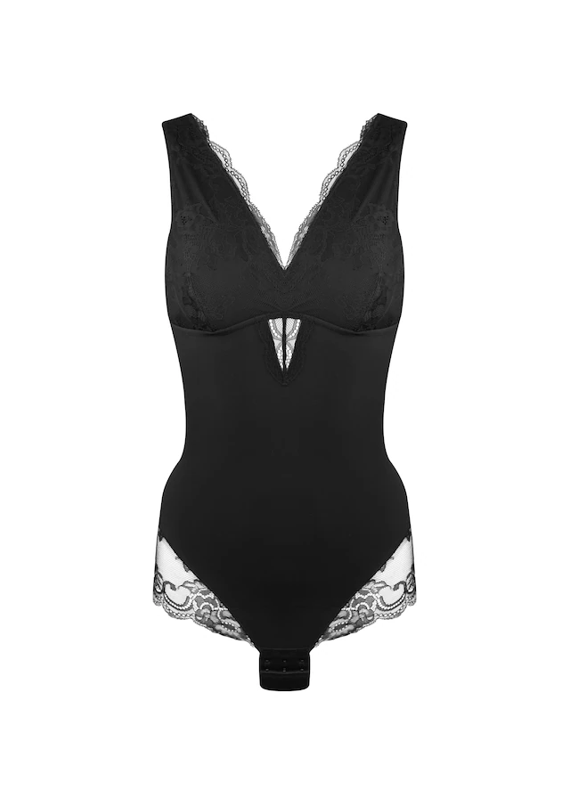 MAGIC Bodyfashion Stringbody leichter Shape-Effekt, elegant, mit Spitze