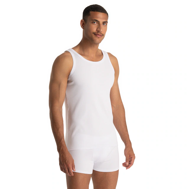 Bruno Banani T-Shirt »FINE RIB« mit Rundhalsausschnitt, Cotton-Mix, elastisch