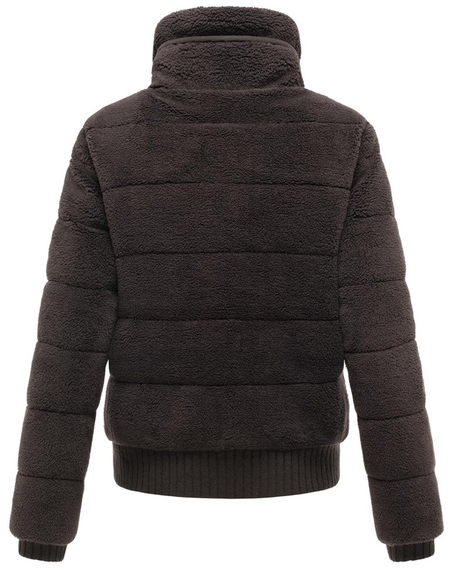 Navahoo Plüschjacke »Schneepuder 14« ohne Kapuze warme Damen Teddyjacke für den Winter
