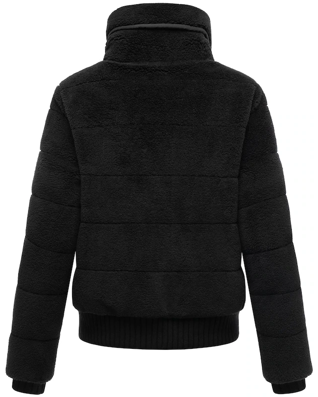 Navahoo Plüschjacke »Schneepuder 14« ohne Kapuze warme Damen Teddyjacke für den Winter
