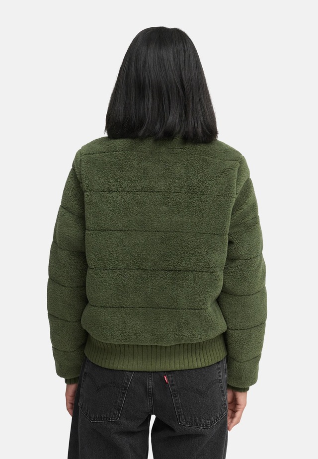 Navahoo Plüschjacke »Schneepuder 14« ohne Kapuze warme Damen Teddyjacke für den Winter