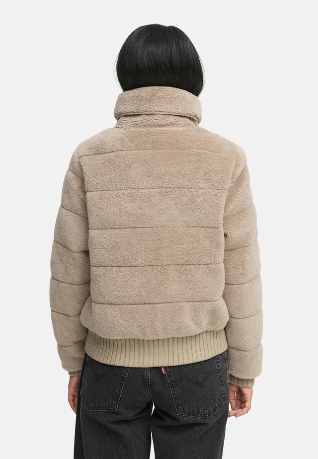 Navahoo Plüschjacke »Schneepuder 14« ohne Kapuze warme Damen Teddyjacke für den Winter