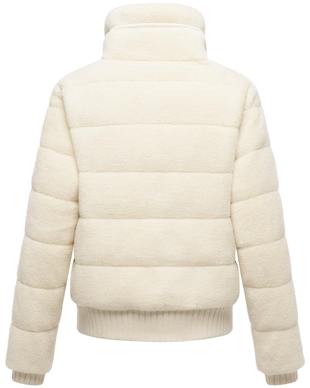 Navahoo Plüschjacke »Schneepuder 14« ohne Kapuze warme Damen Teddyjacke für den Winter