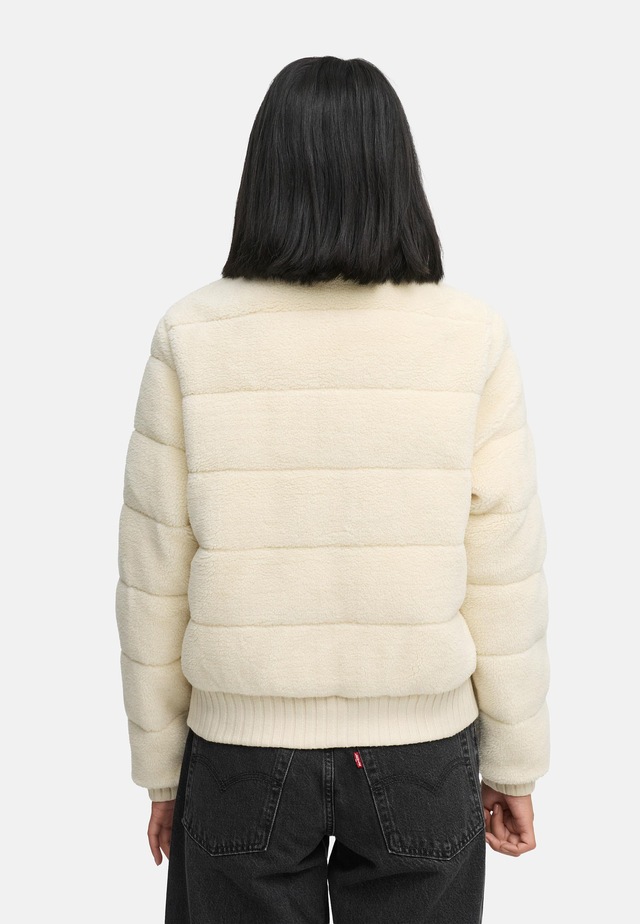 Navahoo Plüschjacke »Schneepuder 14« ohne Kapuze warme Damen Teddyjacke für den Winter