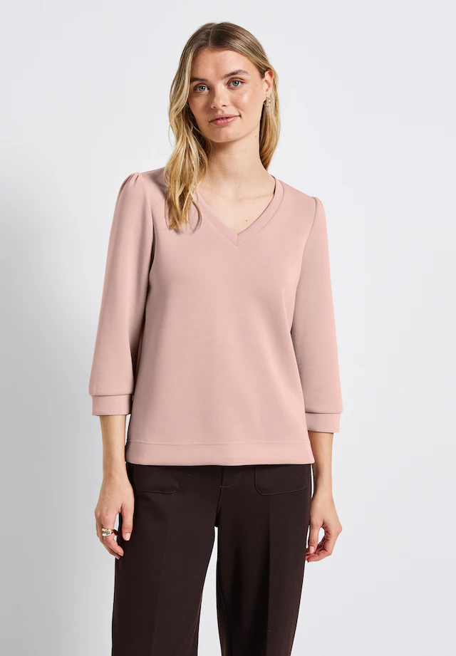 STREET ONE 3/4-Arm-Shirt mit Raffungen an den Schultern
