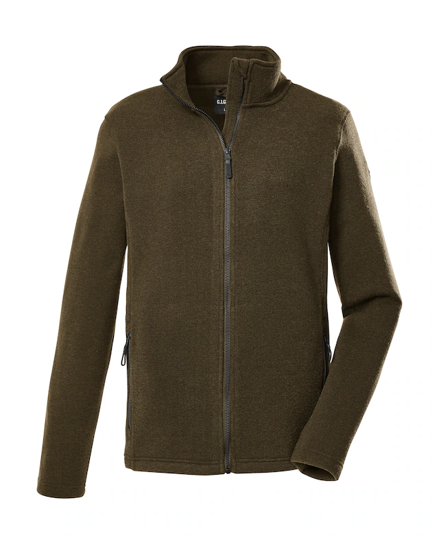 G.I.G.A. DX by killtec Fleecejacke »GW 81 MN KNTFLC JCKT« Strickfleecejacke, Melange-Optik, Zipper-Taschen, Kinnschutz