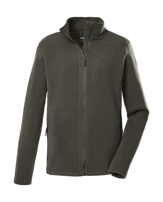 G.I.G.A. DX by killtec Fleecejacke »GW 81 MN KNTFLC JCKT« Strickfleecejacke, Melange-Optik, Zipper-Taschen, Kinnschutz