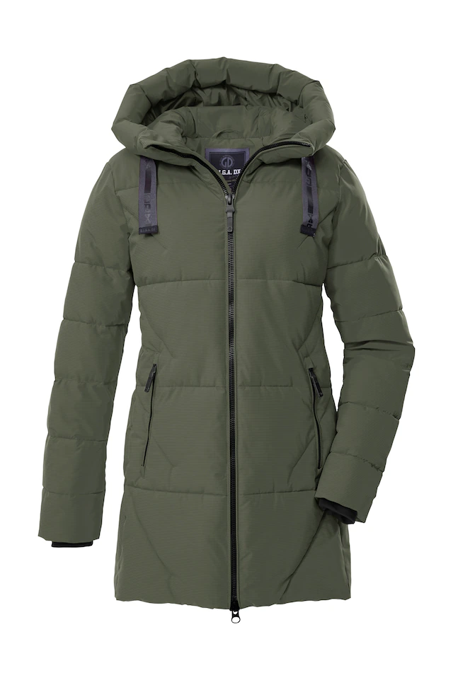 G.I.G.A. DX by killtec Steppmantel »GW 30 WMN QLTD PRK« Wasserabweisender, atmungsaktiver Steppparka mit großer Kapuze