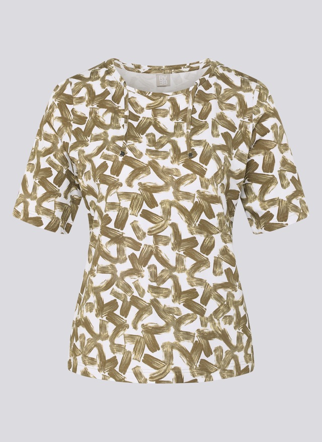 Rabe Rundhalsshirt mit Allover-Muster