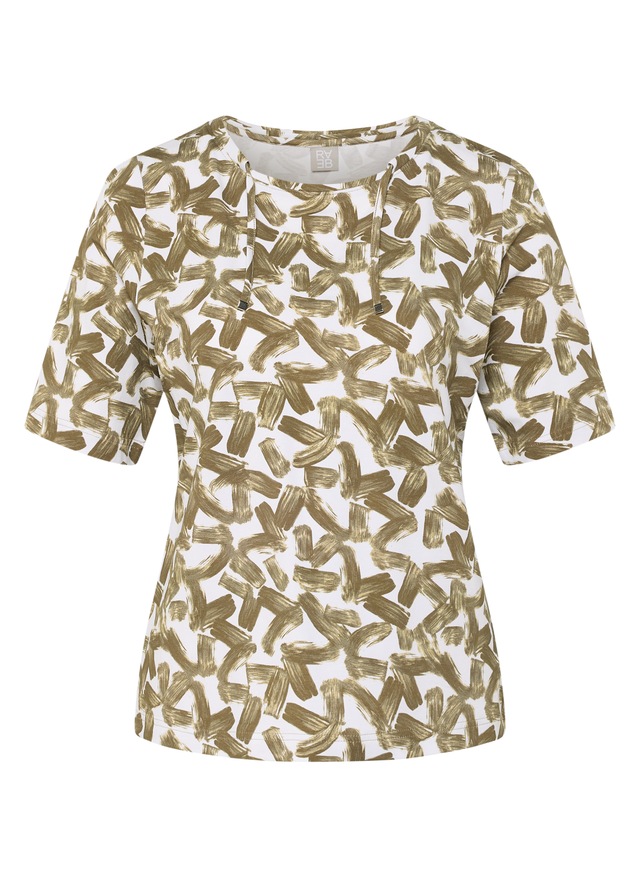Rabe Rundhalsshirt mit Allover-Muster