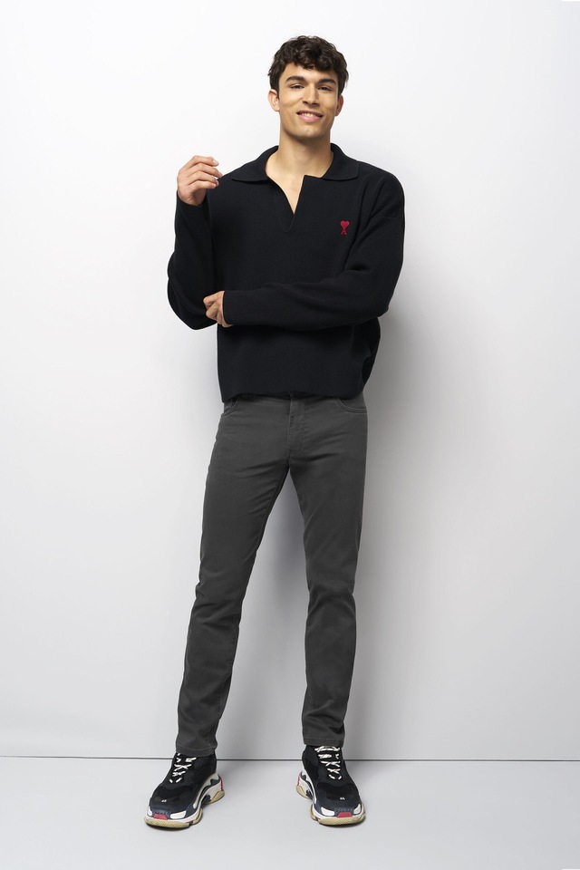 MEYER Chinos »M5 Five 9-6106« in Premium Satin M5 Serie