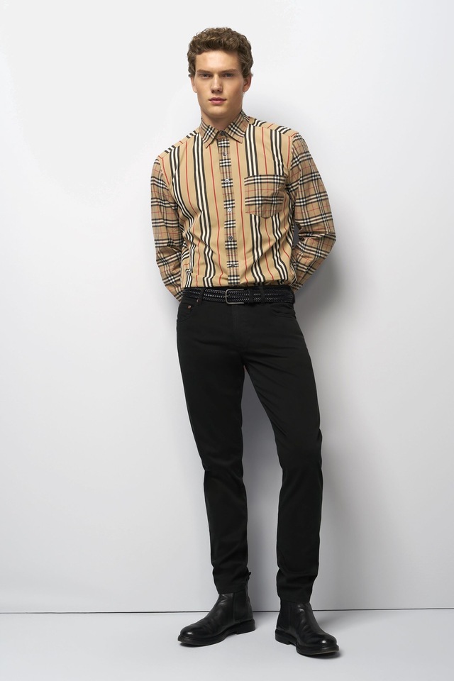 MEYER Chinos »M5 Five 9-6106« in Premium Satin M5 Serie