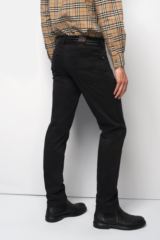 MEYER Chinos »M5 Five 9-6106« in Premium Satin M5 Serie