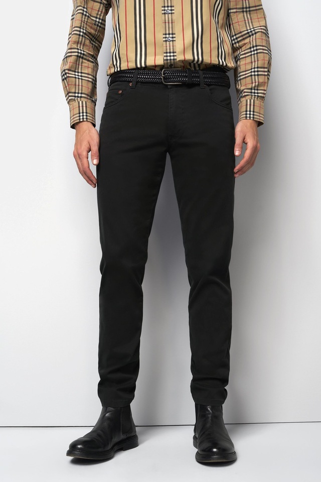 MEYER Chinos »M5 Five 9-6106« in Premium Satin M5 Serie