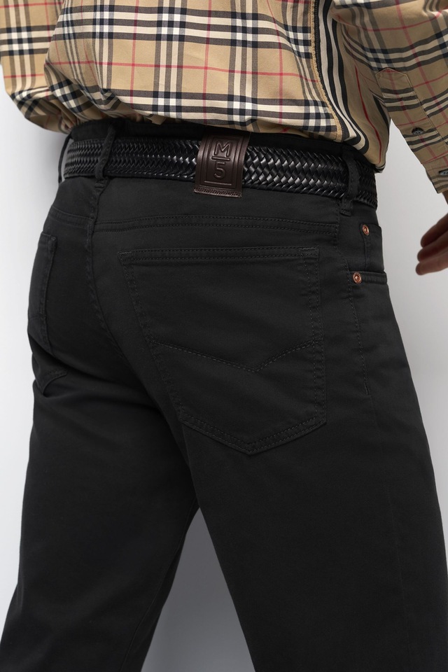 MEYER Chinos »M5 Five 9-6106« in Premium Satin M5 Serie